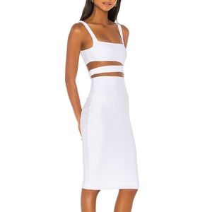 Revolve Winona Midi Dress White